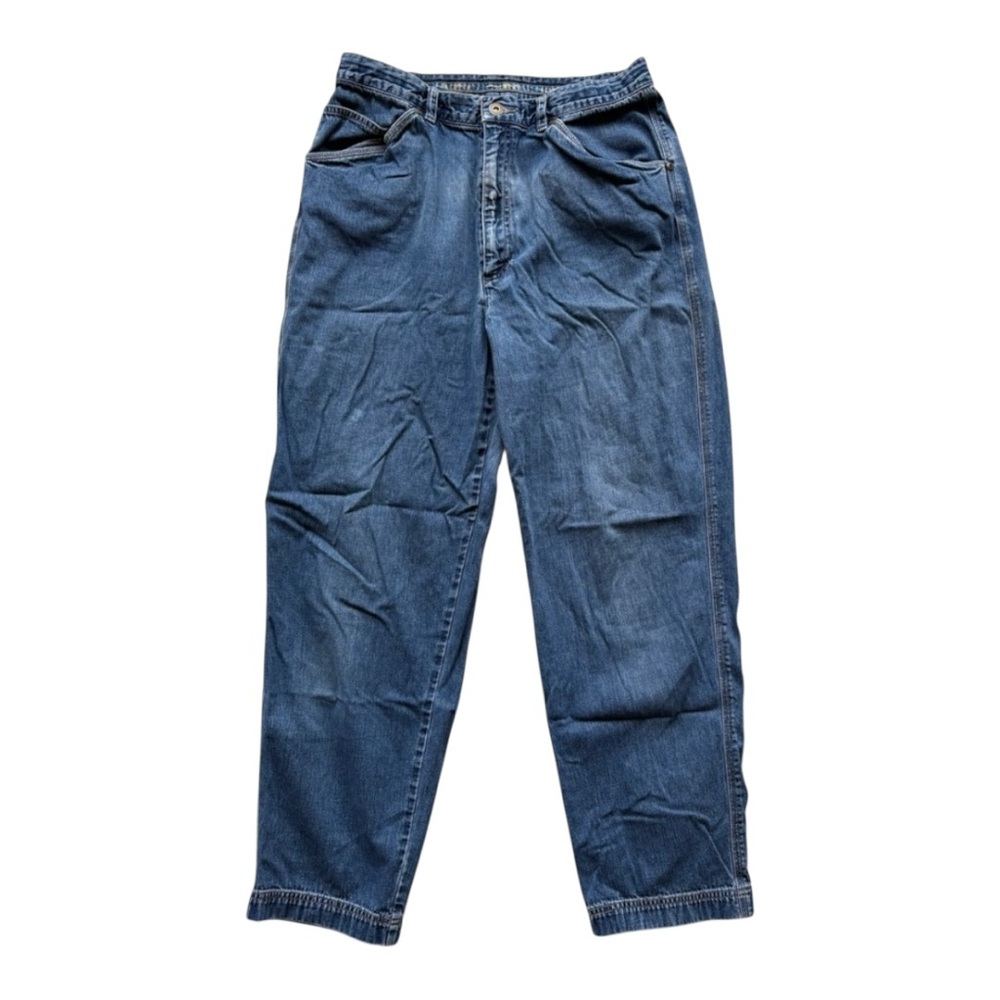 Relaxed Fit Blue Jeans with High Waist